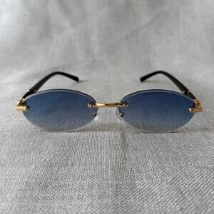 Circle frame sunglasses casual MENS1